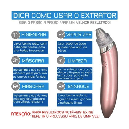 Extractor de puntos negros y limpiador de succión + esponijlla silicona (obsequio)
