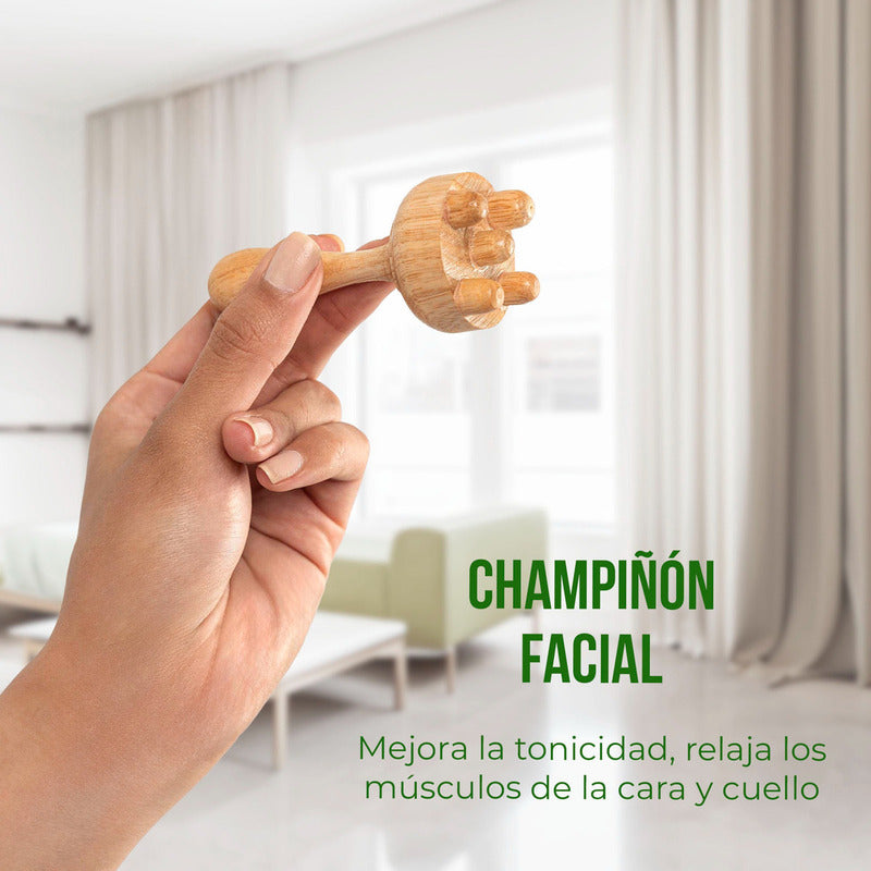 Kit de Maderoterapia Facial de 6 Piezas - Masaje Spa en Casa