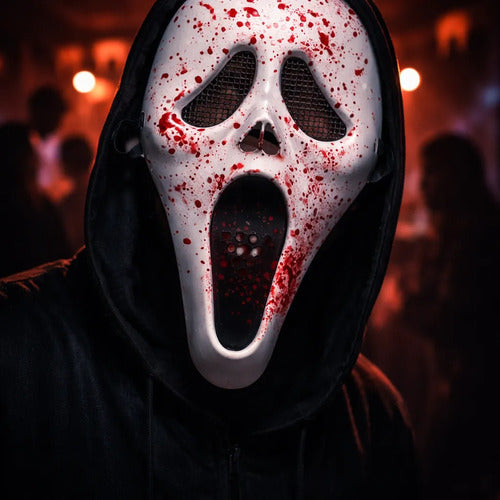 Máscara Ghost Face Scream Halloween Sangrienta Terror