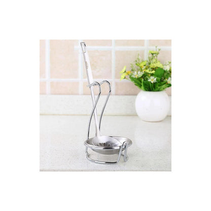 Soporte Escurridor de Cubiertos de Acero Inoxidable Plateado