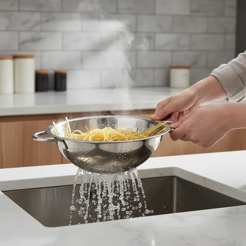 Colador Escurridor Acero Inoxidable Profesional Cocina