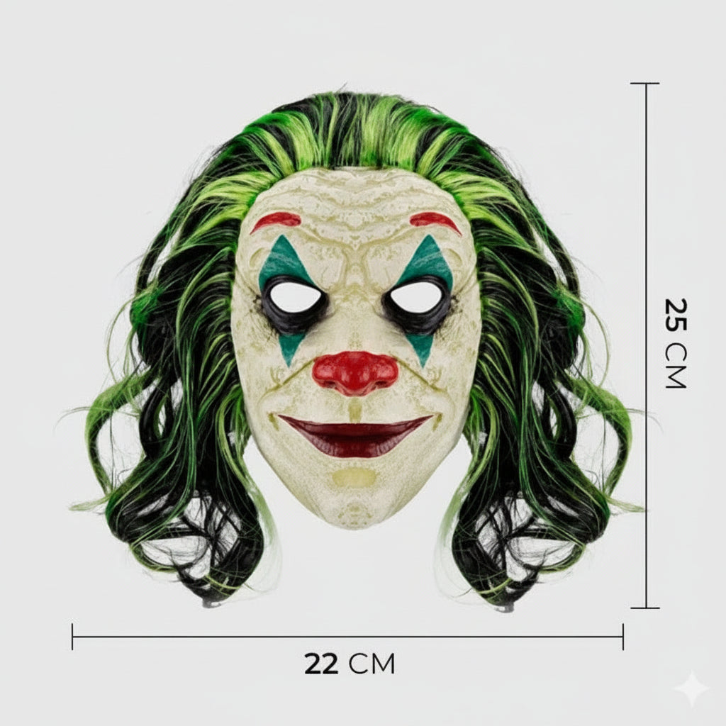 Mascara Guasón Látex Payaso Disfraz Halloween Disponible