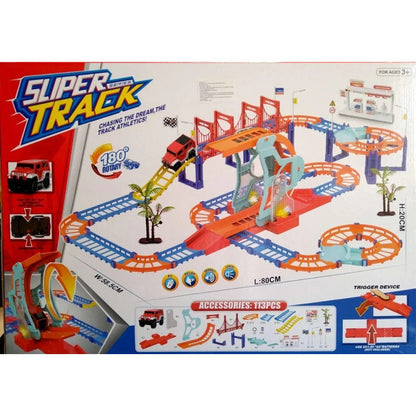 Pista Sliper Track Series Con Puente Giratorio 180° - 113 Piezas