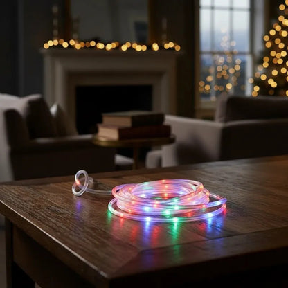 Manguera Solar de Navidad 100 LEDs 10 Metros Multicolor