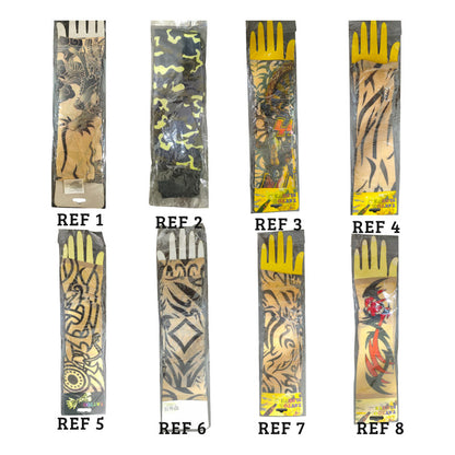 Mangas Protectoras con Diseño de Tatuaje para Ciclismo y Motociclismo