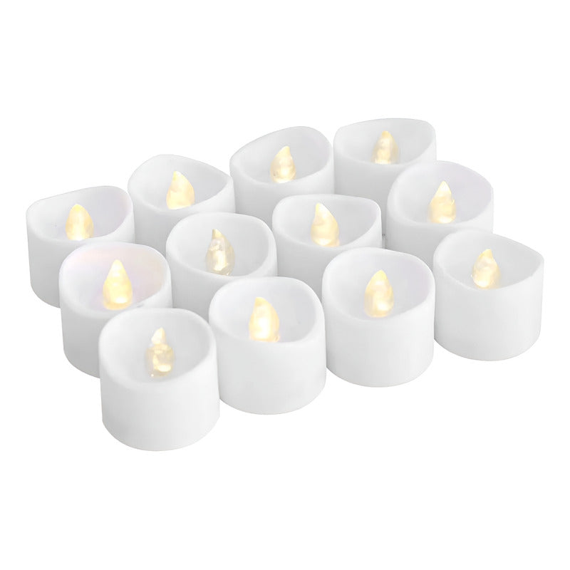 Velas LED Decorativas Pequeñas para Fiestas y Bodas - 24 Unidades