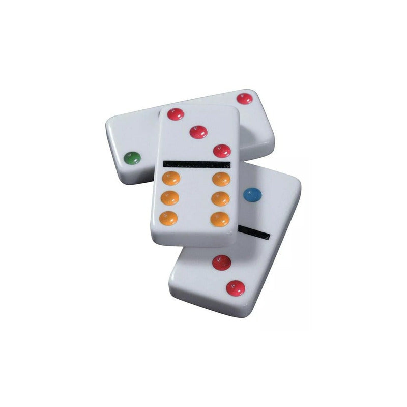 Dominó Clásico Doble 6 - Juego de Mesa con Estuche Metálico