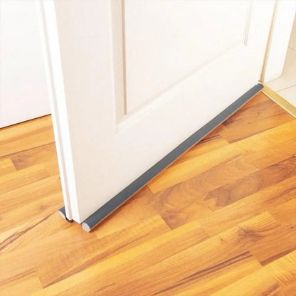 Protector doble para puerta en tela Oxford gris