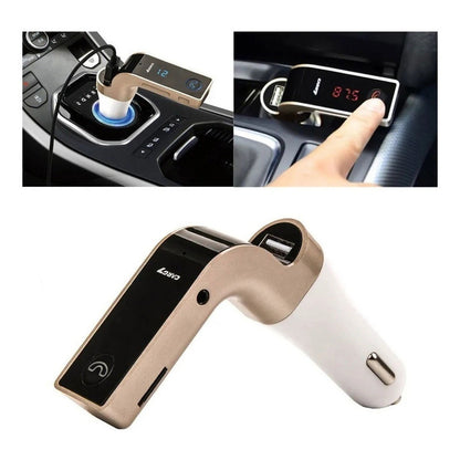 Receptor Bluetooth Cargador USB Auto FM Manos Libres CARG7