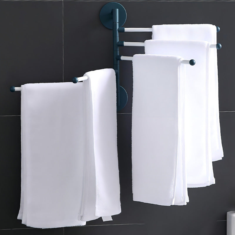 Toallero Multibarra Giratorio Verde Oscuro para Baño y Cocina