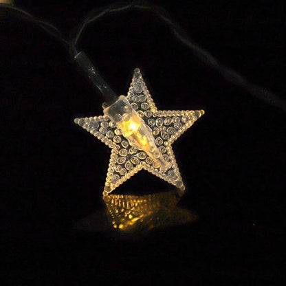 Instalación Navideña Estrellitas Panel Solar 50 Led