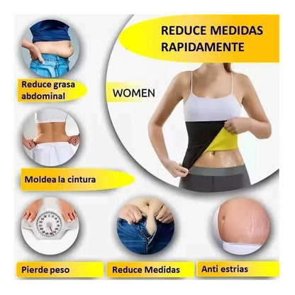 Faja Cinturilla Mujer Neopren Hot Moldeadora