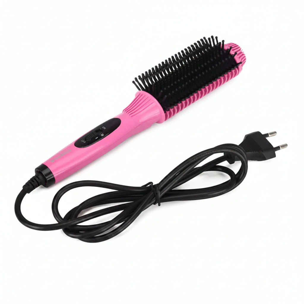 Combo Rizador de Cabello Ondas Sirena y Cepillo Alisador