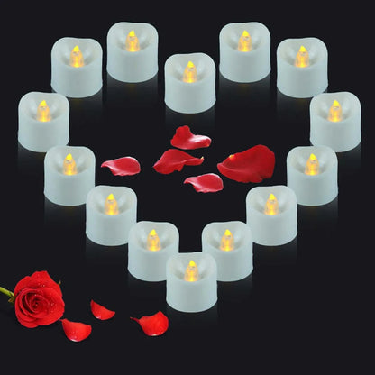 Velas LED Decorativas Pequeñas para Fiestas y Bodas - 24 Unidades