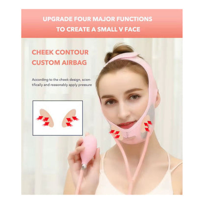 Reductor de Papada para Dama - Faja Mentonera Rosa