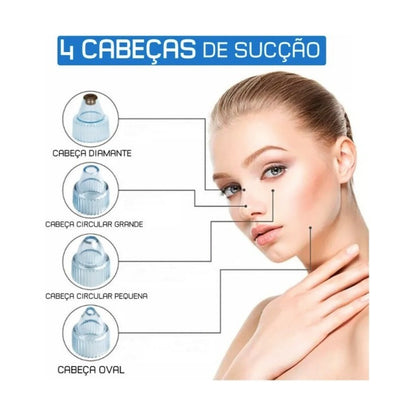 Extractor de puntos negros y limpiador de succión + esponijlla silicona (obsequio)