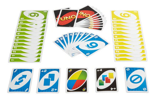 Combo Juegos de Mesa UNO y Cartas Poker Royal