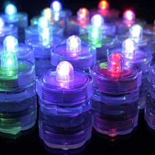 Set de 12 Velas LED Sumergibles para Decoración del Hogar