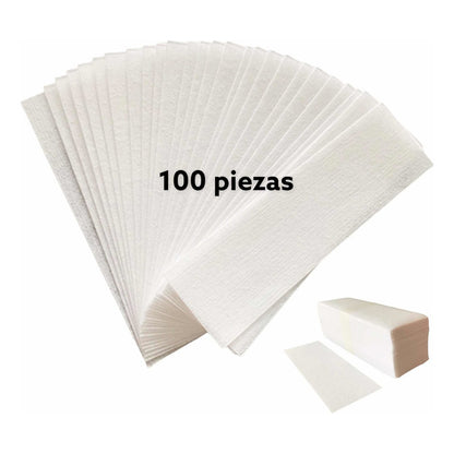 Bandas depilatorias de papel x100 20 x 9 cm