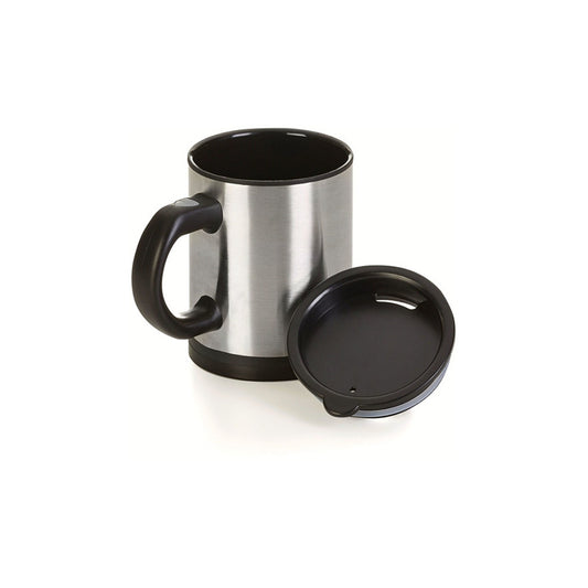 Taza Mezcladora Automática Plateada - Práctica y Elegante