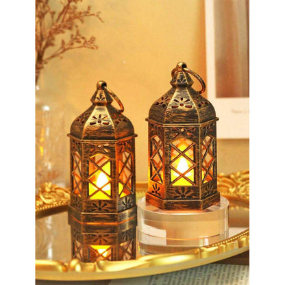 Linterna de Farol Retro con Vela LED - Estilo Vintage
