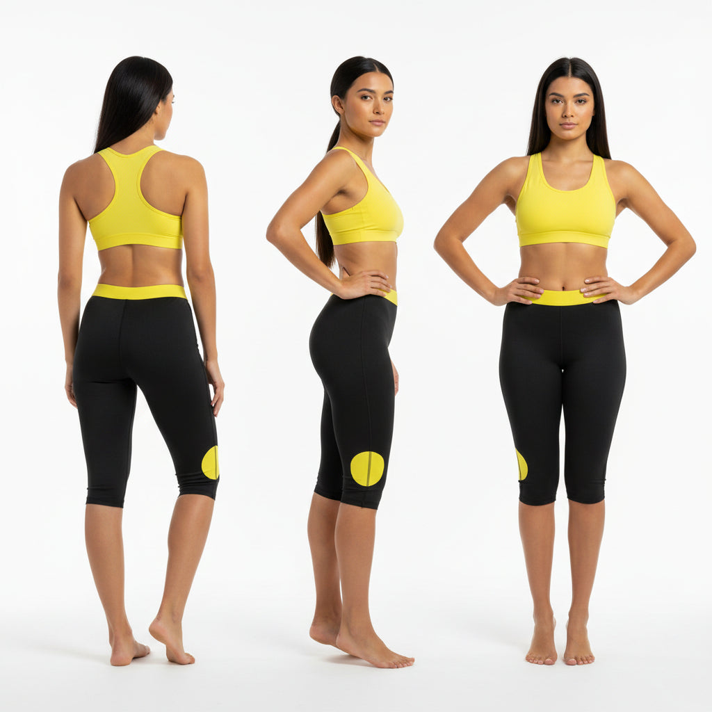 Licra Capri Leggins Faja Reductora Sauna Hot Shapers Disponible S