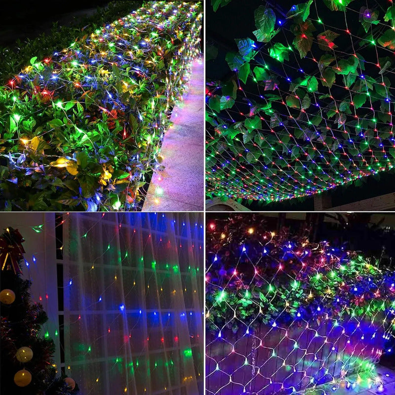 Malla de 100 Luces LED Decorativas para Navidad - 1.3 Metros
