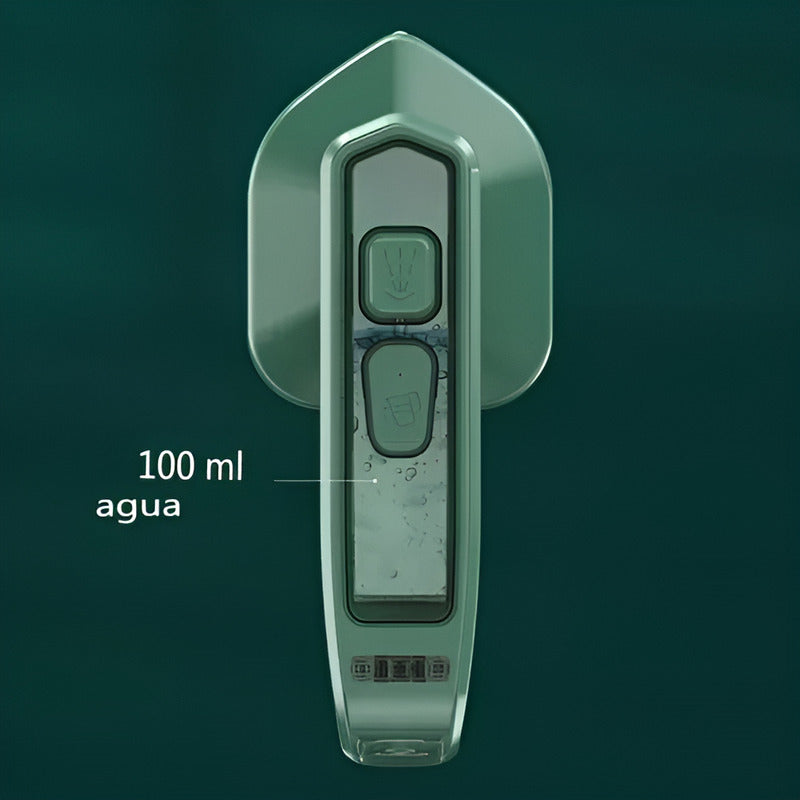 Plancha Portátil A Vapor Viajera Mini Verde para Ropa