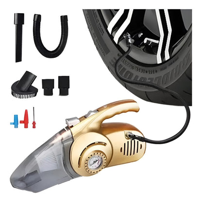 Aspiradora 4 en 1 para Carro con Compresor y Linterna 110V