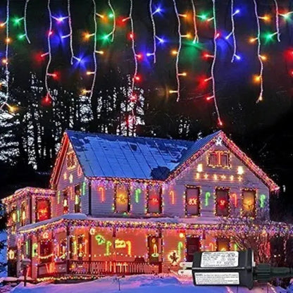 Cortina de Luces LED 300 Bombillos 9m x 45cm Decorativa