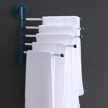 Toallero Multibarra Giratorio Verde Oscuro para Baño y Cocina