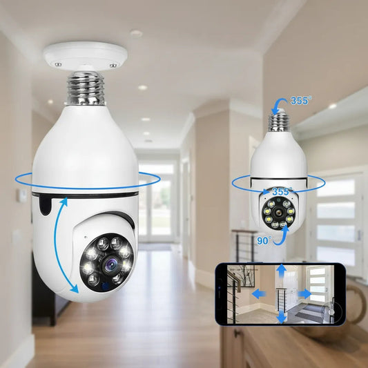 Cámara de Vigilancia Bombillo Seguridad WiFi IP 1080P