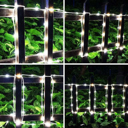 Manguera Solar de Navidad 100 LEDs 10 Metros Multicolor