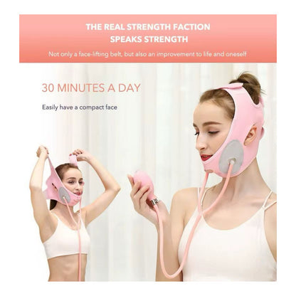 Reductor de Papada para Dama - Faja Mentonera Rosa