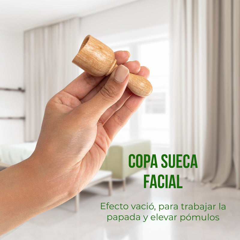 Kit de Maderoterapia Facial de 6 Piezas - Masaje Spa en Casa