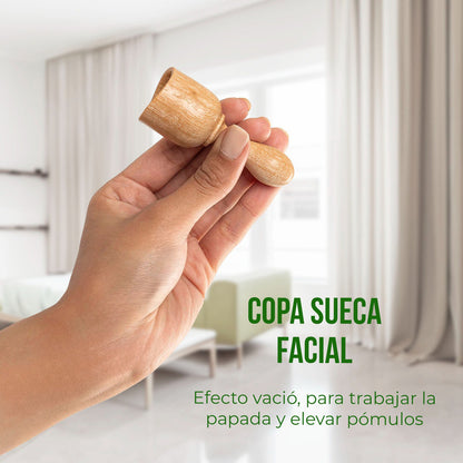 Kit de Maderoterapia Facial de 6 Piezas - Masaje Spa en Casa
