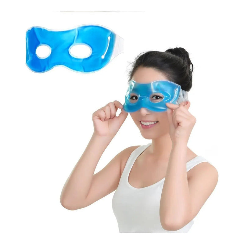 Antifaz Gel Para Dormir Frío - Diseño Cuadros