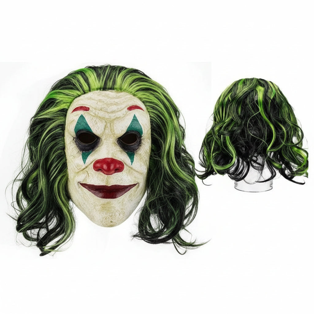 Mascara Guasón Látex Payaso Disfraz Halloween Disponible