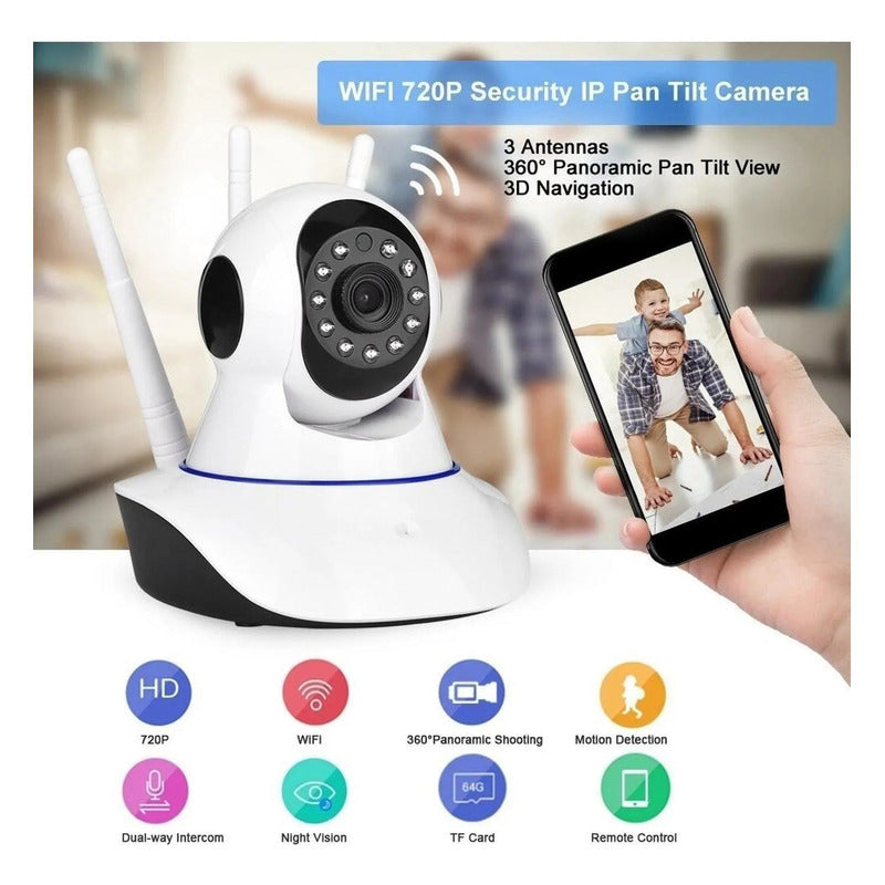 Cámara IP WiFi de Vigilancia Domo Robótico - Seguridad en Casa