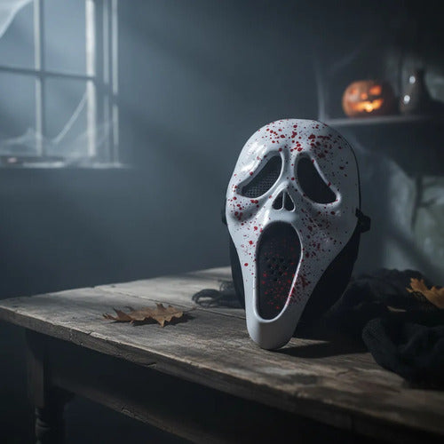 Máscara Ghost Face Scream Halloween Sangrienta Terror