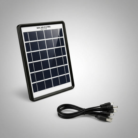 Panel Solar Portátil Zopvz 9V 5.5W Multiconector USB