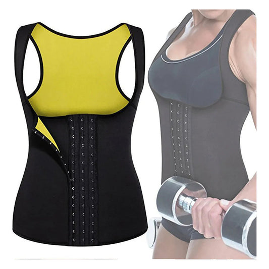Faja Reductora Chaleco Neopreno Sauna Talla M para Mujer