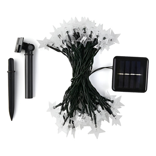 Guirnalda Solar de Luces de Estrella para Exteriores 50 LED
