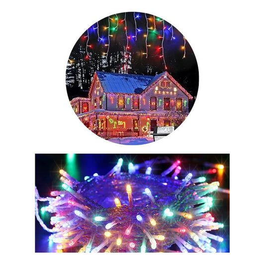 Cortina de Luces LED 300 Bombillos 9m x 45cm Decorativa
