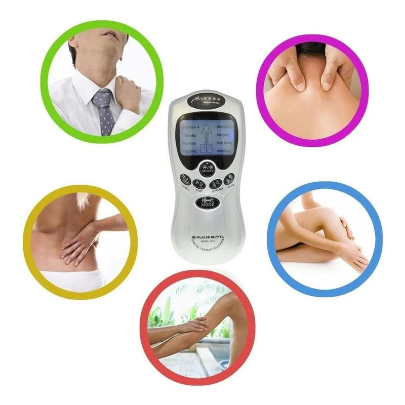 Gimnasia Pasiva 4 Electrodos para Electroestimulación 110V