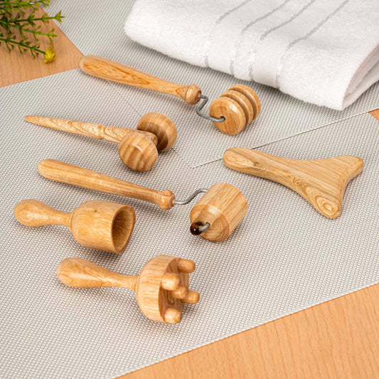 Kit de Maderoterapia Facial de 6 Piezas - Masaje Spa en Casa