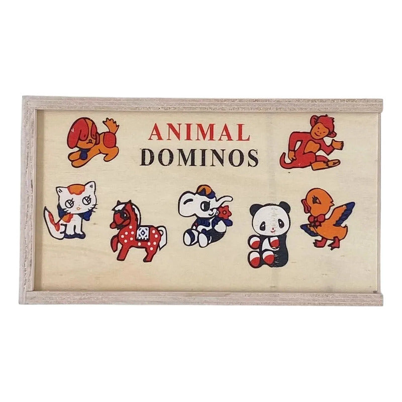 Juego De Mesa Didáctico - Dominó de Animales en Madera