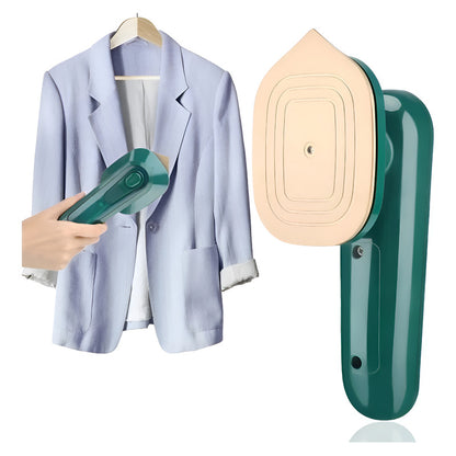 Plancha Portátil A Vapor Viajera Mini Verde para Ropa