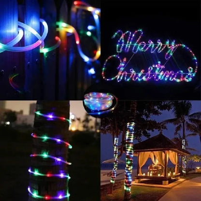 Manguera Solar de Navidad 100 LEDs 10 Metros Multicolor