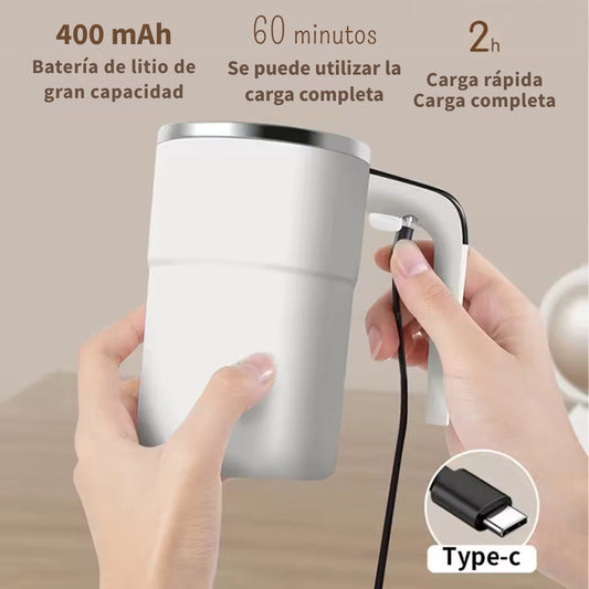 Taza Mezclador Automático con Termómetro LCD - Ideal para Café